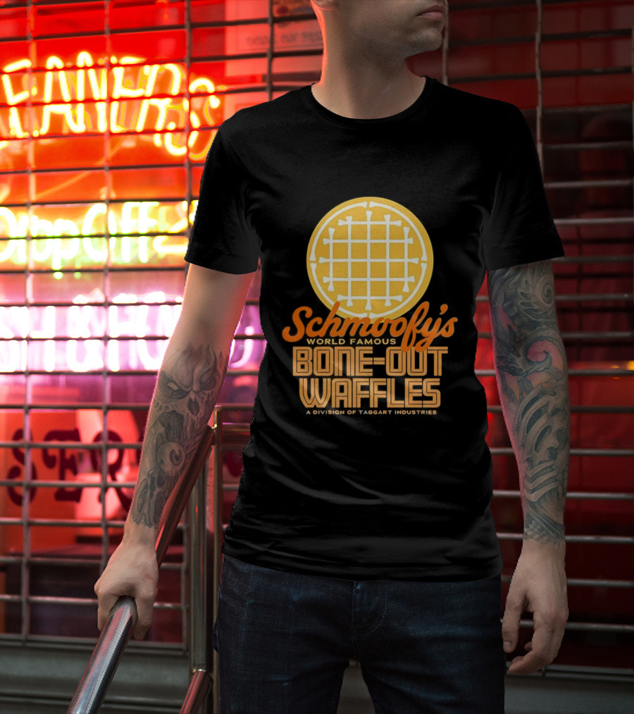 Schmoofy’s World Famous Bone-Out Waffles Exclusively At Specific Locale T-Shirt