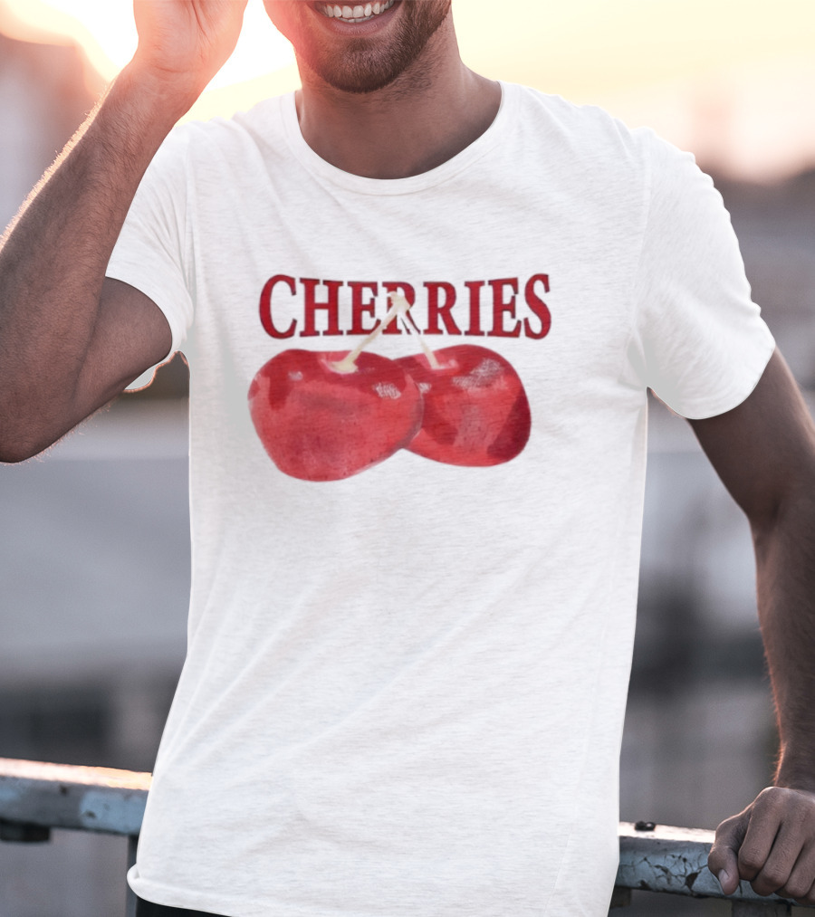 Cherry Daddy Issues Cherries Double Fruit Image T-Shirt