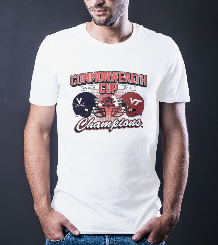 Commonwealth Cup Champions Virginia Cavaliers Vs Virginia Tech Hokies T-Shirt