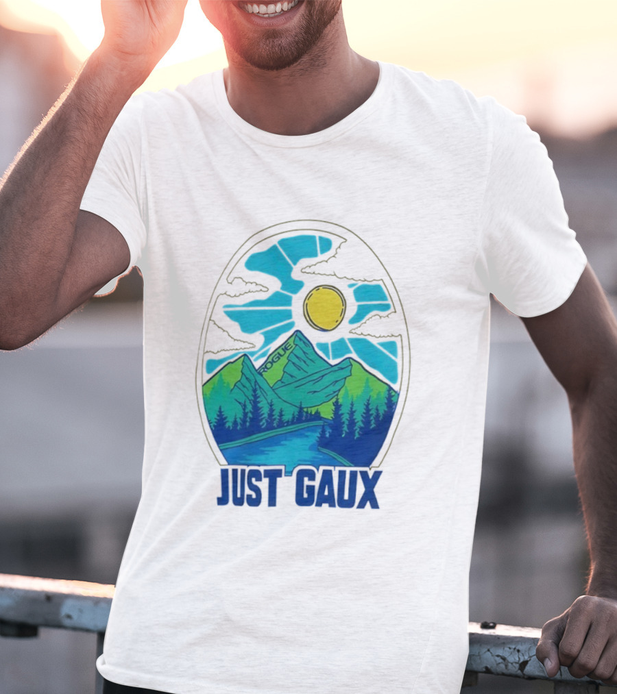 Just Gaux Margaux Alvarez Vintage Rogue Mountain Sun Art T-Shirt