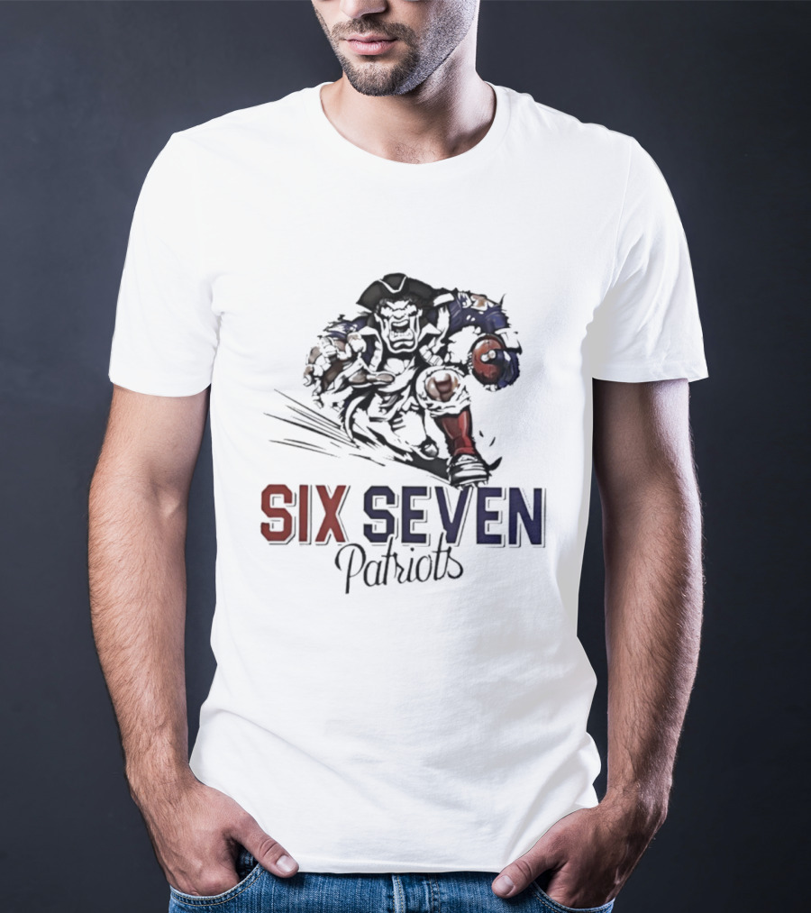 Six Seven Patriots Mascot New England T-Shirt