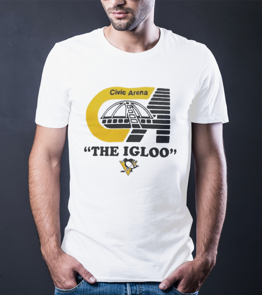 Civic Arena The Igloo Pittsburgh Penguins Retro Style T-Shirt
