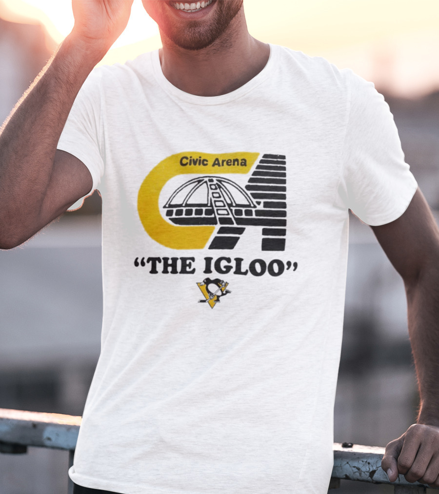 Civic Arena The Igloo Pittsburgh Penguins Retro Style T-Shirt