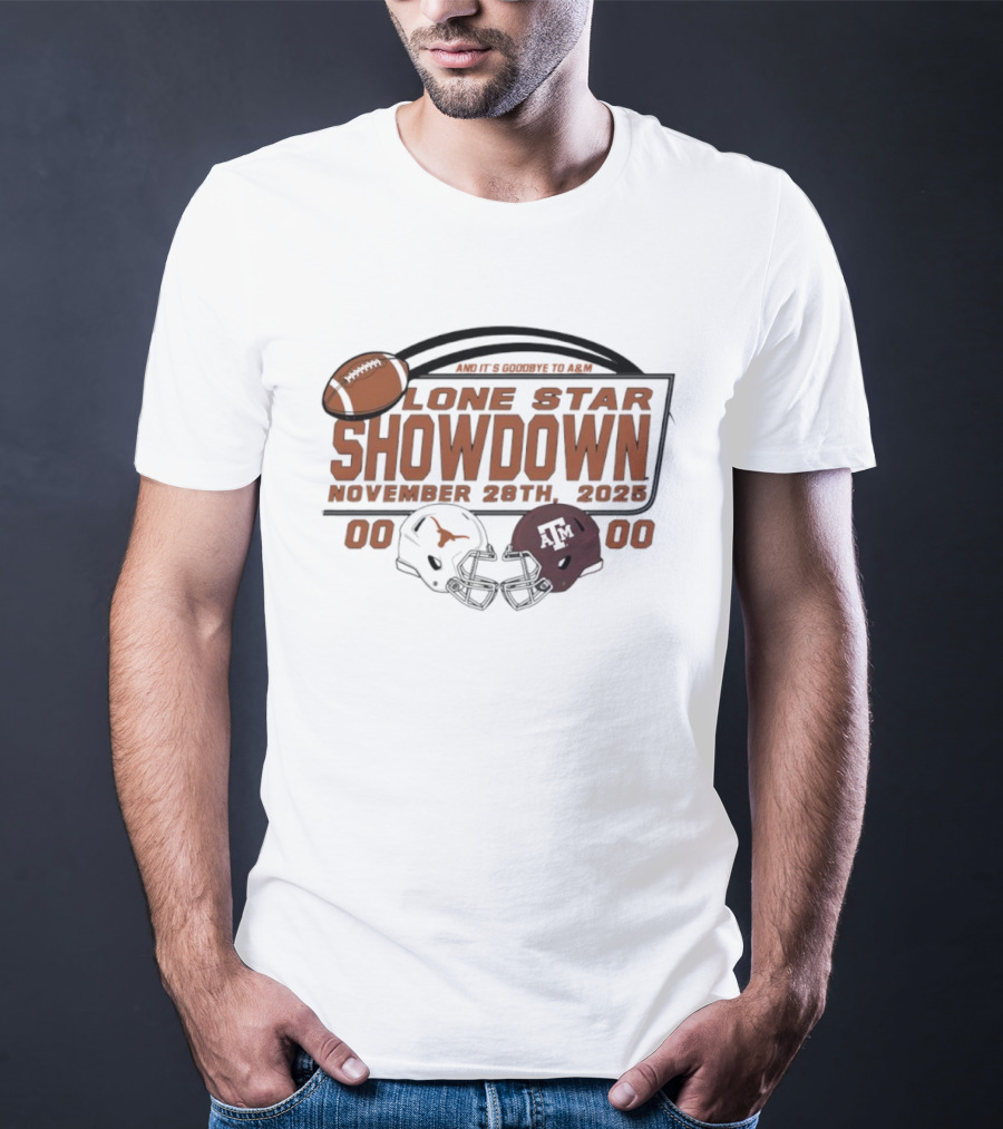Lone Star Showdown November 29th 2025 Texas Longhorns Vs Texas A&M Aggies Score T-Shirt