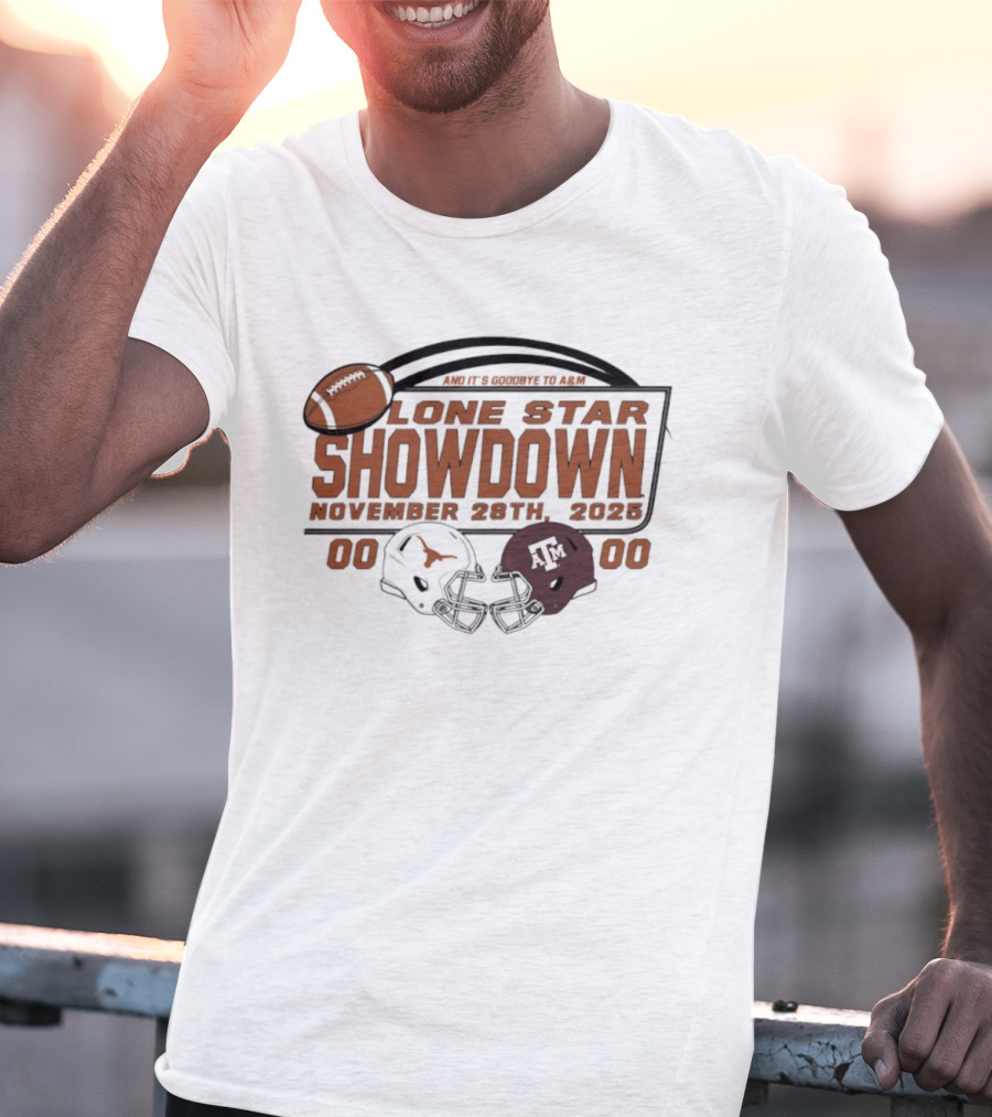 Lone Star Showdown November 29th 2025 Texas Longhorns Vs Texas A&M Aggies Score T-Shirt