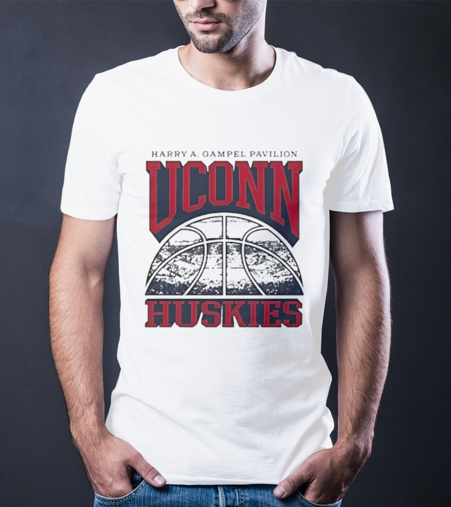 UConn Huskies Harry A Gampel Pavilion Basketball T-Shirt