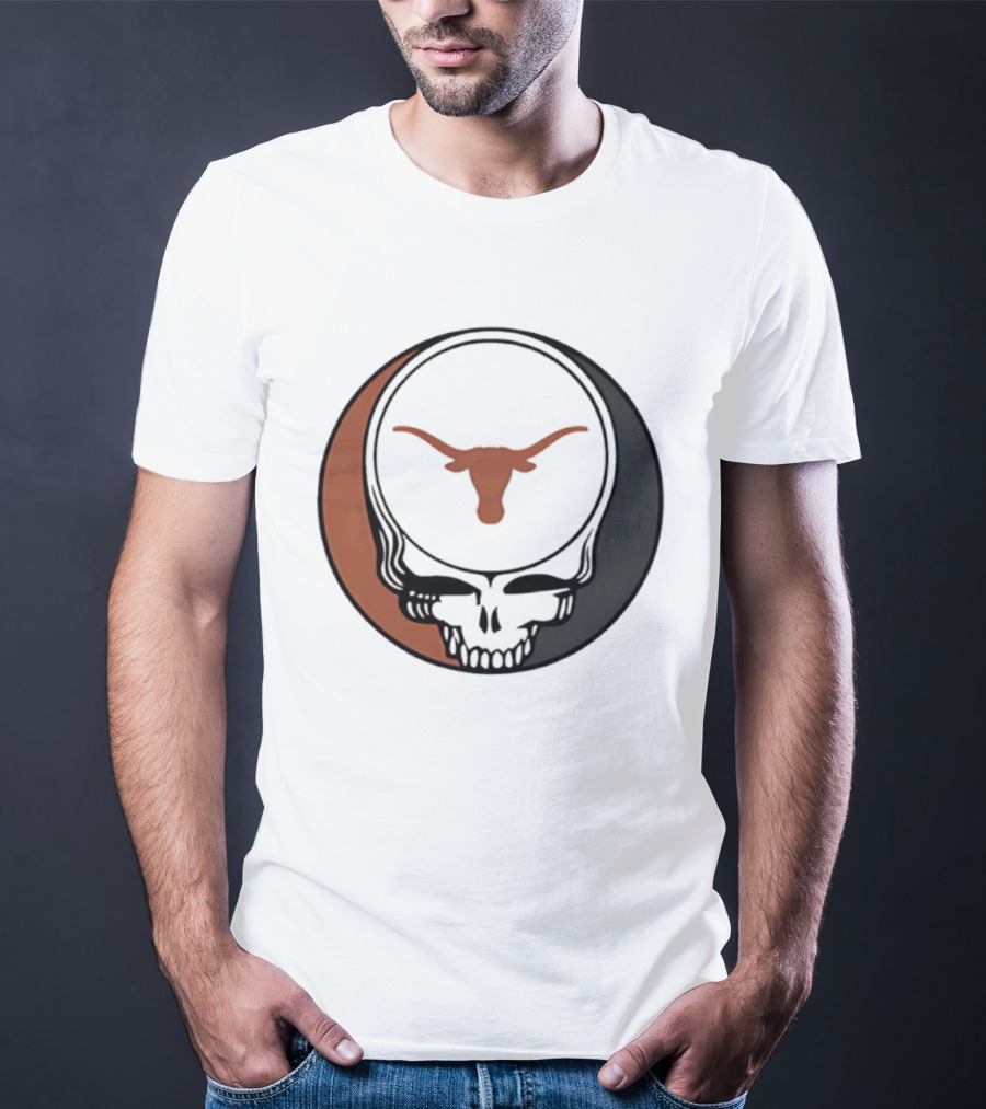 University Of Texas Longhorns Grateful Dead Skull Emblem T-Shirt