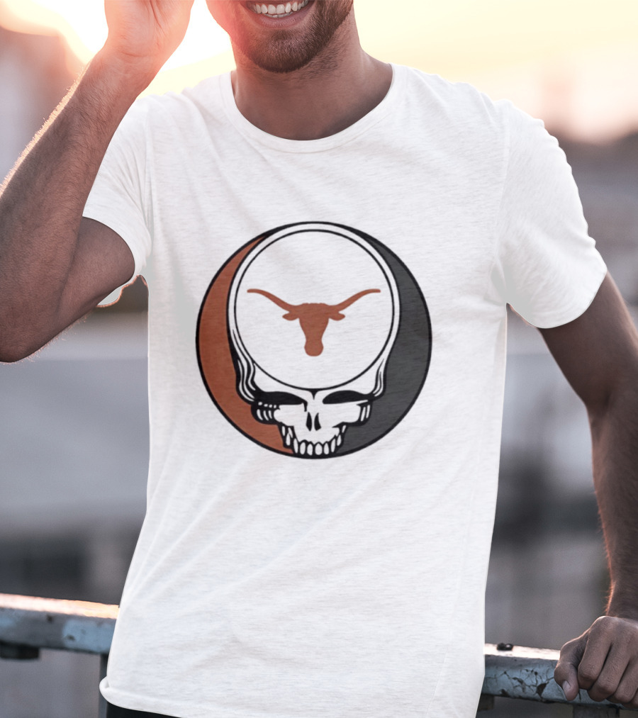 University Of Texas Longhorns Grateful Dead Skull Emblem T-Shirt