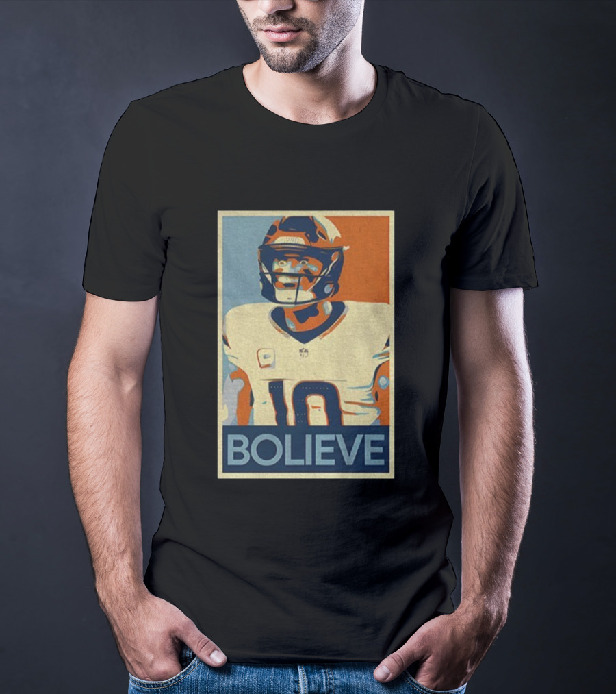 Bo Nix Bolieve Broncos Hope Retro Style T-Shirt