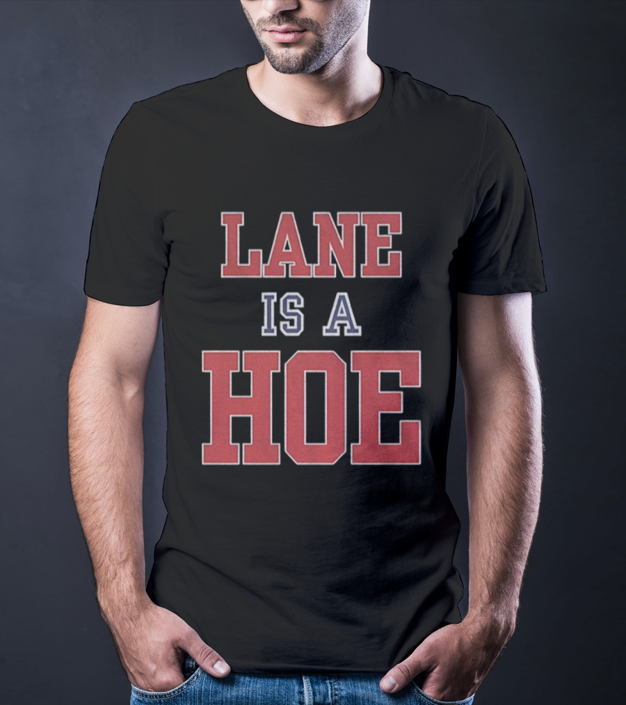 Lane Kiffin Hoe Joke Text Bold Red Blue T-Shirt