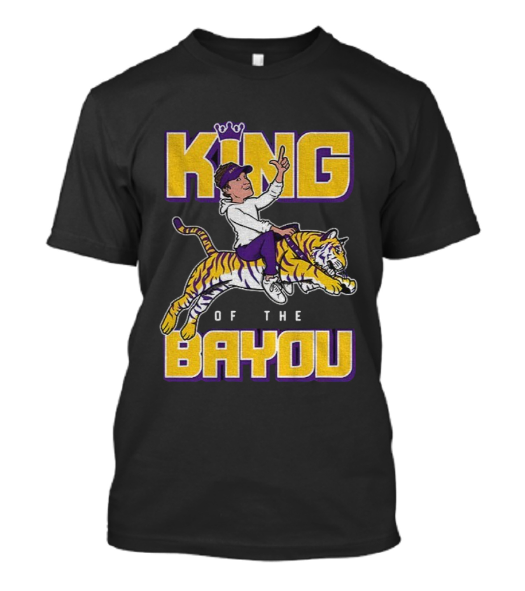 King Of The Bayou LSU Tigers Football 2025 T-Shirt