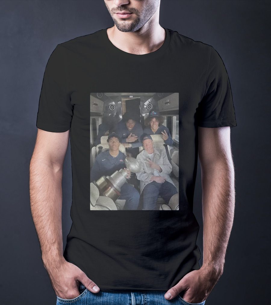 Trinidad Chambliss Egg Bowl Lane Kiffin Keewan Lacy Cayden Ole Miss Football Champions Bus Celebration T-Shirt