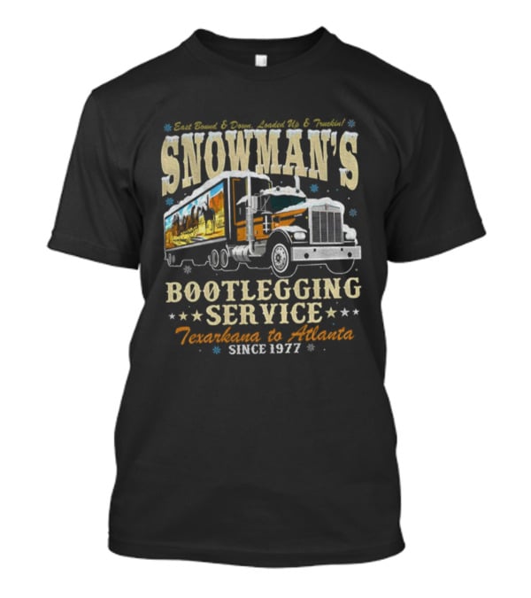 Snowman's Boot Service Trucker Smokey And The Bandit Trans Am Christmas Since 1977 T-Shirt