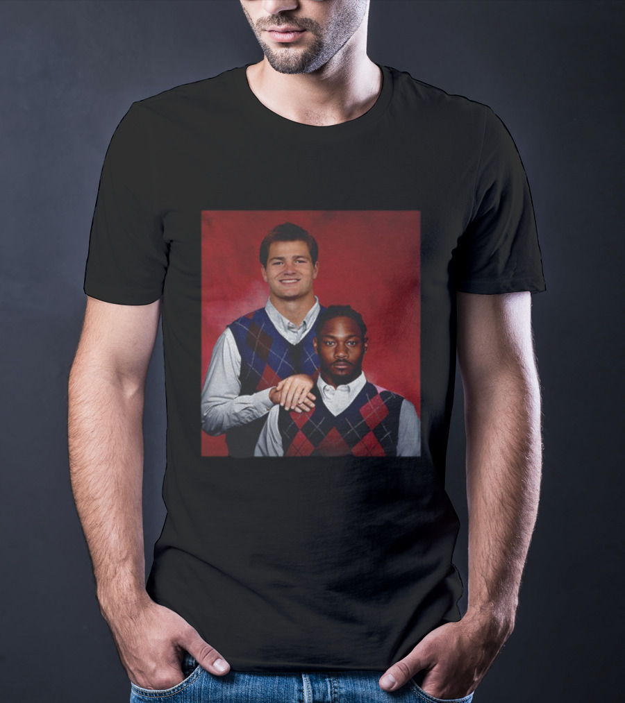 New England Football Drake Maye Stefon Diggs Step Brothers NFL Humor T-Shirt