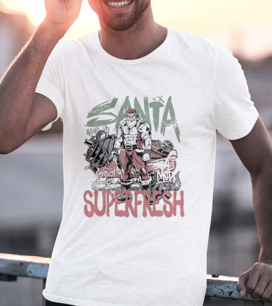 Santa Superfresh Ho Ho Ho Beast Mode T-Shirt