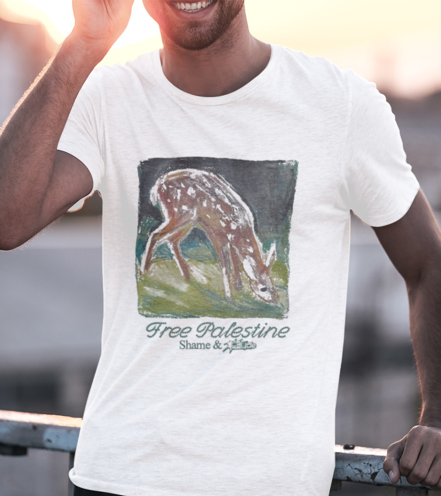 Free Palestine Shame Refugees Deer T-Shirt