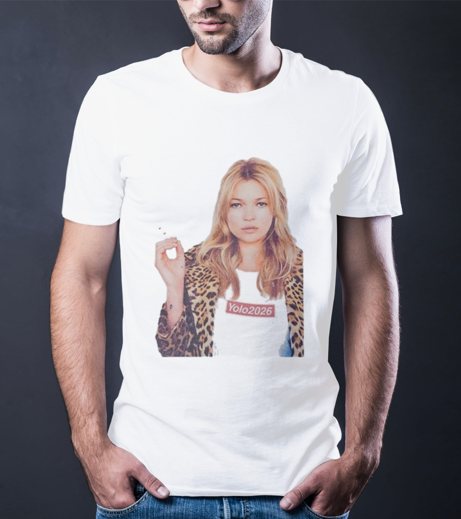 Shimmi Yolo 2026 Kate Moss Leopard Print Style T-Shirt