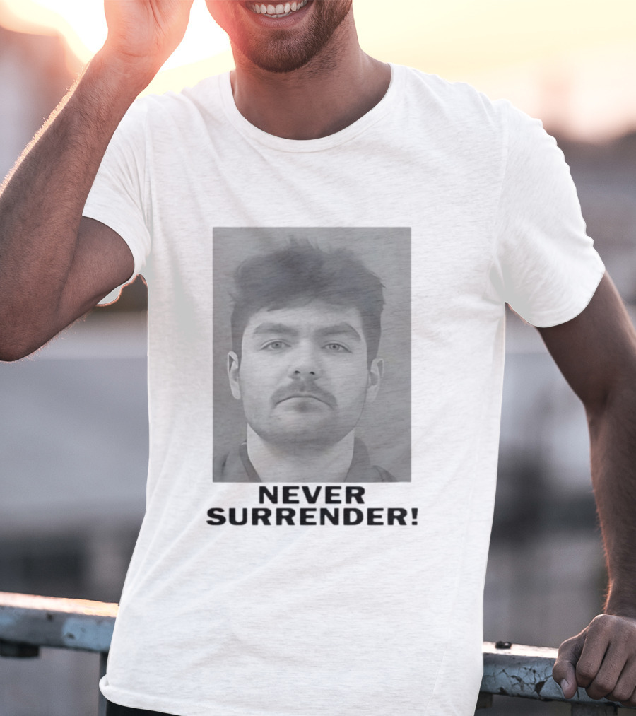 Never Surrender Nick Fuentes Photo T-Shirt