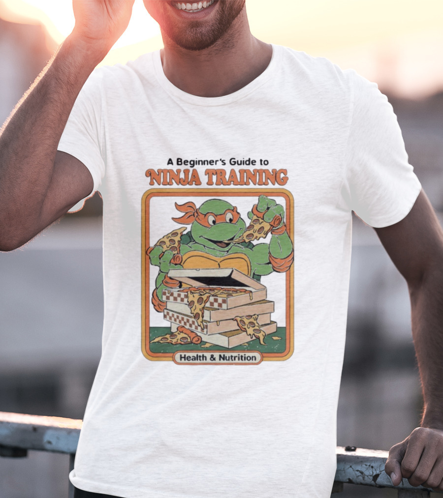 A Beginner’s Guide To Ninja Training Pizza Eating Health And Nutrition T-Shirt