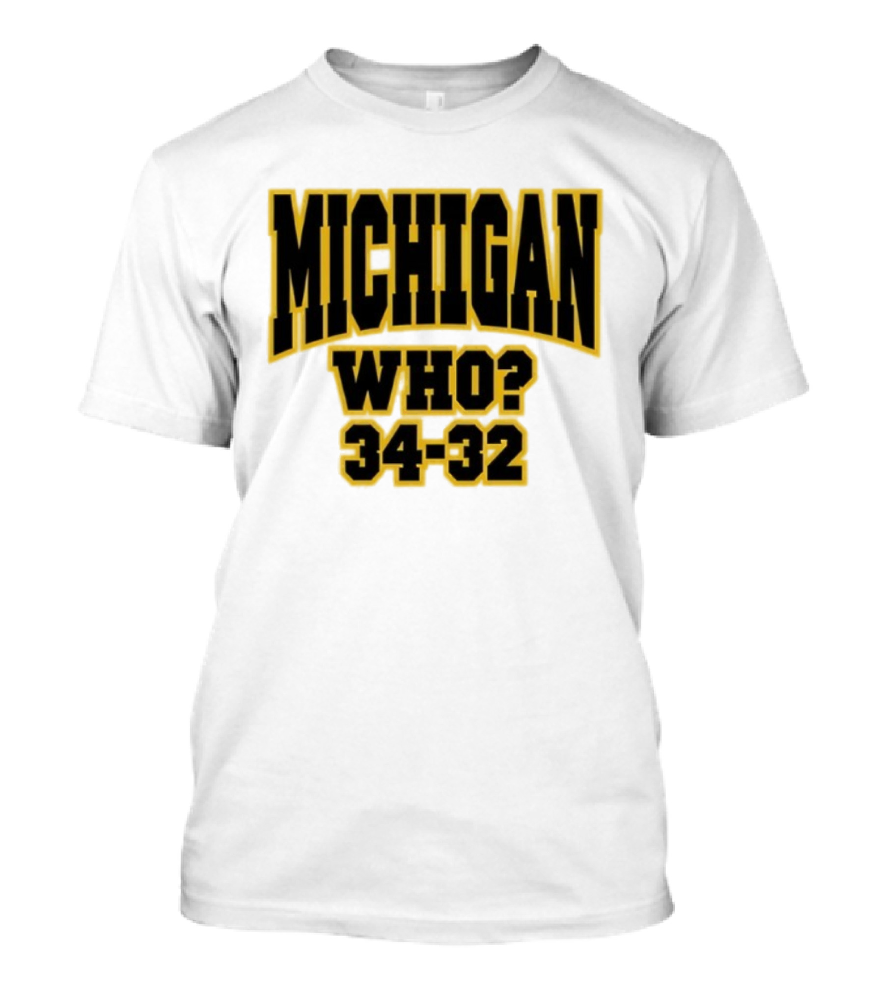Michigan Who 34-32 T-Shirt