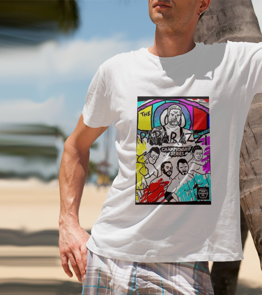 The Paparazzi Championship Series Vibrant Retro Wrestling Art T-Shirt