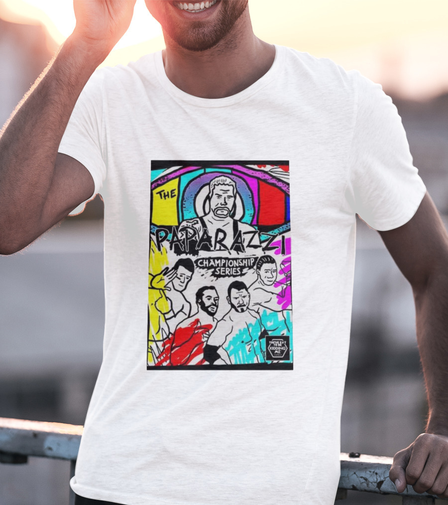 The Paparazzi Championship Series Vibrant Retro Wrestling Art T-Shirt