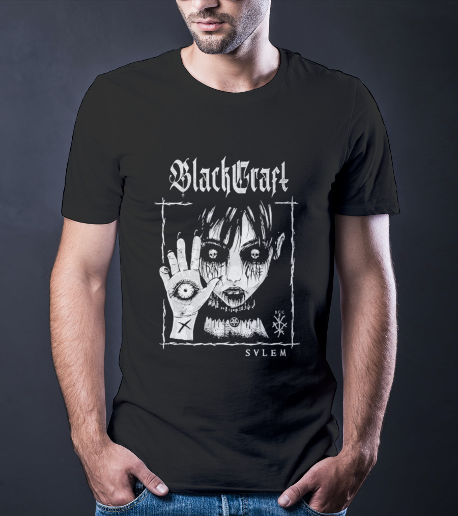 Blackcraft Cult Salem Anime Girl Goth Eye Symbol Mystical T-Shirt