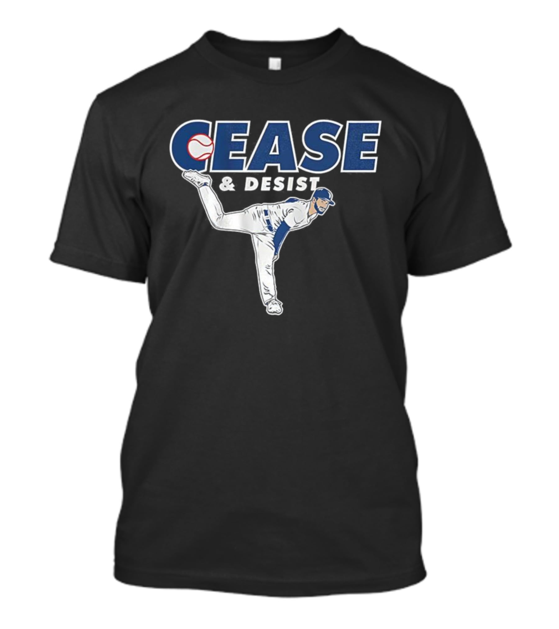 Cease And Desist Pitching Baseball Player T-Shirt