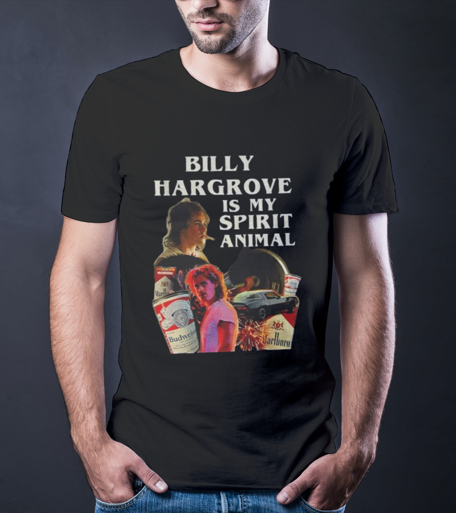 Billy Hargrove Is My Spirit Animal Budweiser Marlboro Tribute T-Shirt