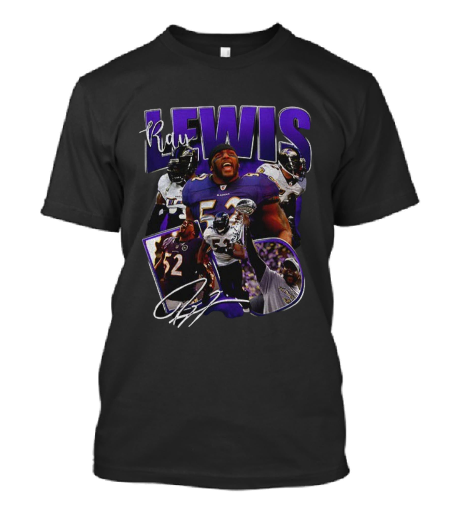 Ray Lewis Baltimore Ravens NFL Football Vintage 52 T-Shirt