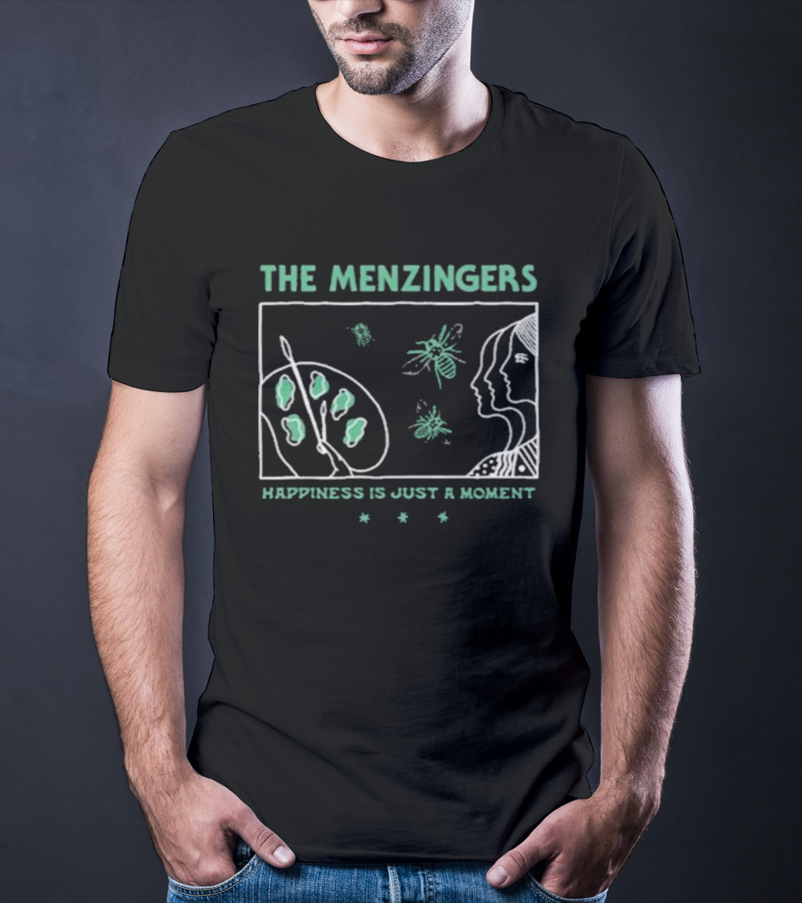 The Menzingers Happiness Is Just A Moment Painter Palette And Silhouette T-Shirt