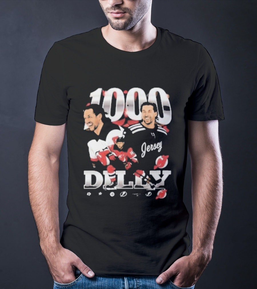 1000 Games Travis Zajac New Jersey Devils T-Shirt