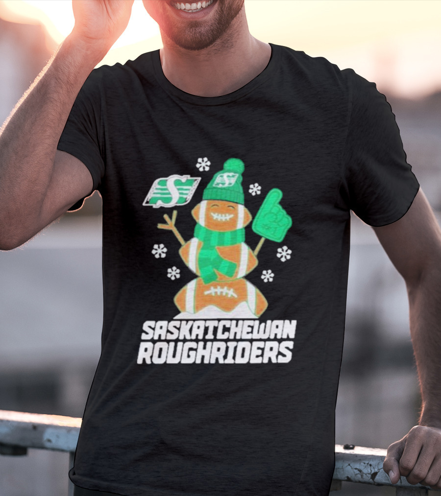 Saskatchewan Roughriders Rider Snowman Christmas Sweater Football Holiday Fan Gear T-Shirt