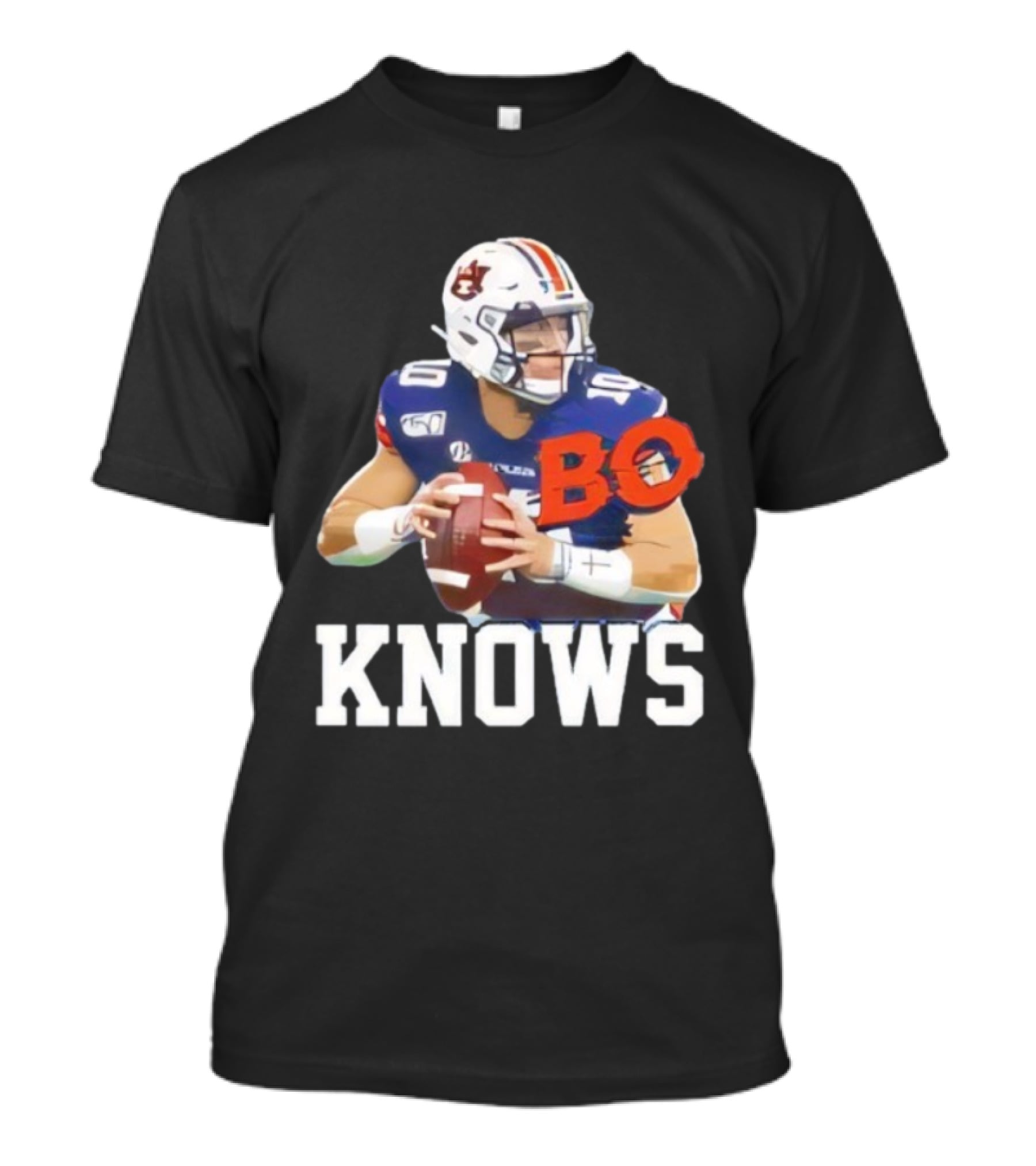 Bo Knows Bo Nix College Football Fan Auburn Tigers Parody T-Shirt