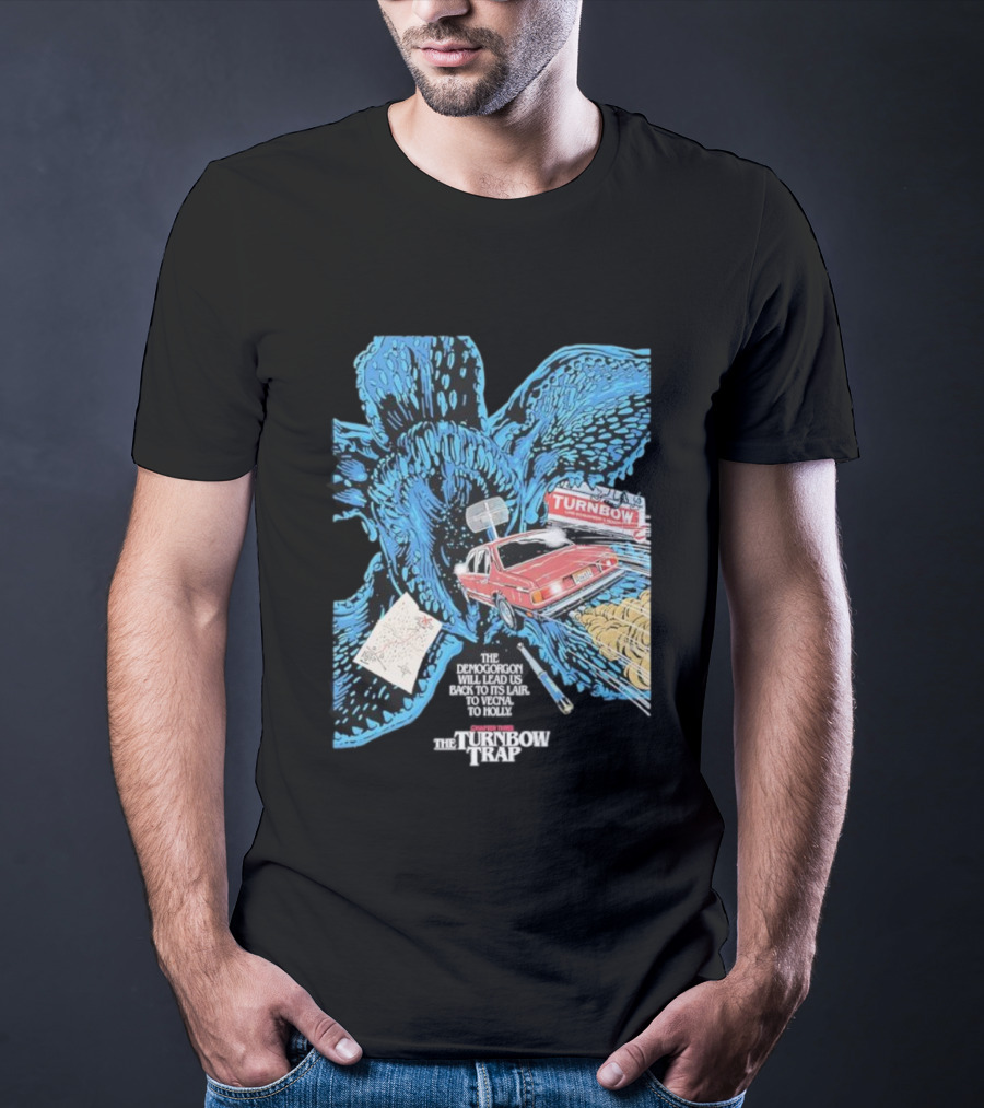 Stranger Things Season 5 Butcher Billy Demogorgon Turnbow Trap Car Lair Map T-Shirt
