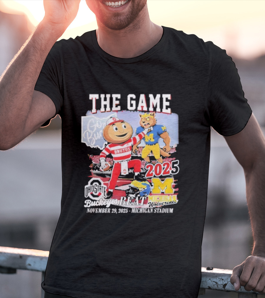 Ohio State Buckeyes The Game Brutus Vs Michigan Wolverines 2025 November 29 Ohio Stadium T-Shirt