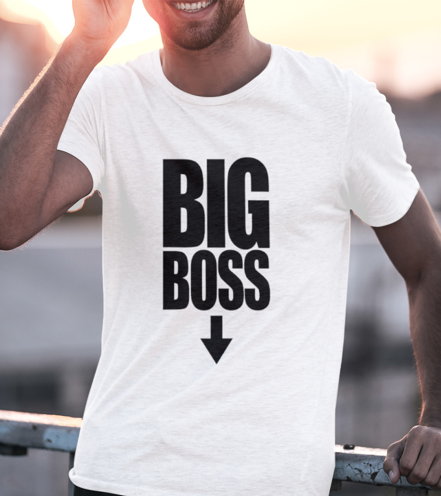 Big Boss Arrow Down Humor Trend T-Shirt