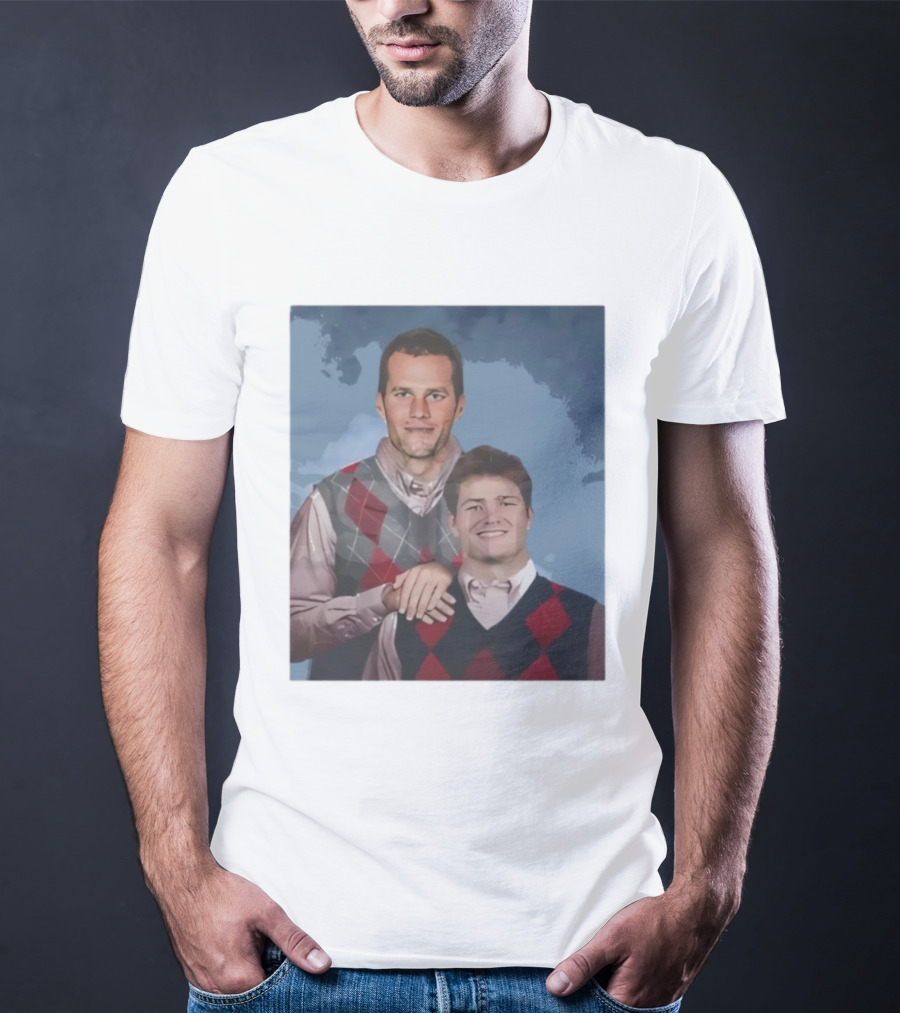 Brady And Maye Step Brothers Comedy Patriots Football Fan Collab T-Shirt
