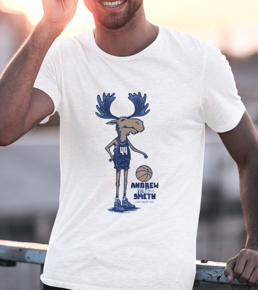 Andrew Smith Butler 44 Moose Basketball Player T-Shirt