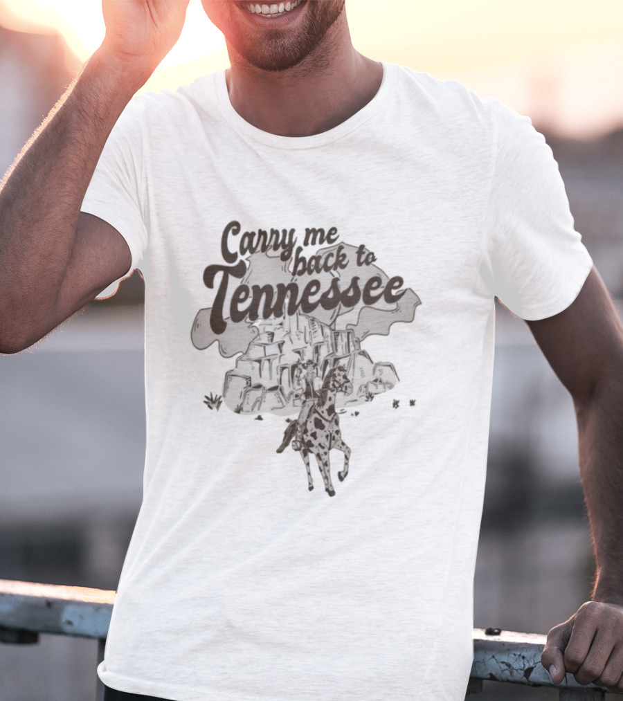Carry Me Back To Tennessee Horse And Rider Retro Style T-Shirt