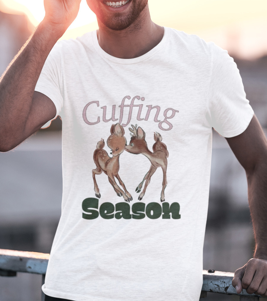 Cuffing Season Deers Kiss T-Shirt
