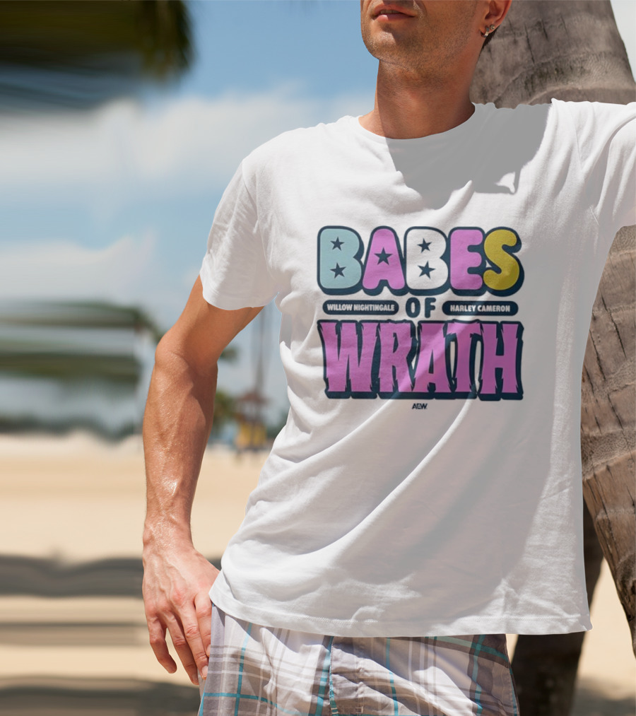 Babes Of Wrath Willow Nightingale Harley Cameron Stars T-Shirt