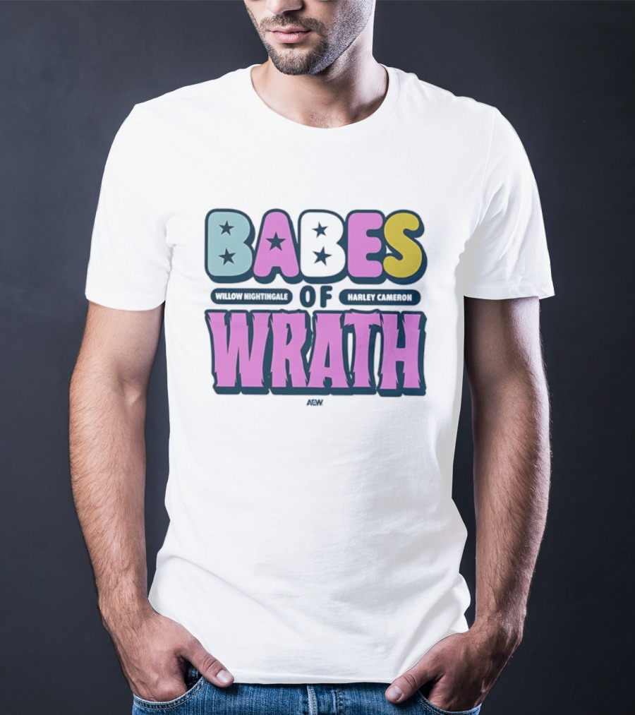 Babes Of Wrath Willow Nightingale Harley Cameron Stars T-Shirt