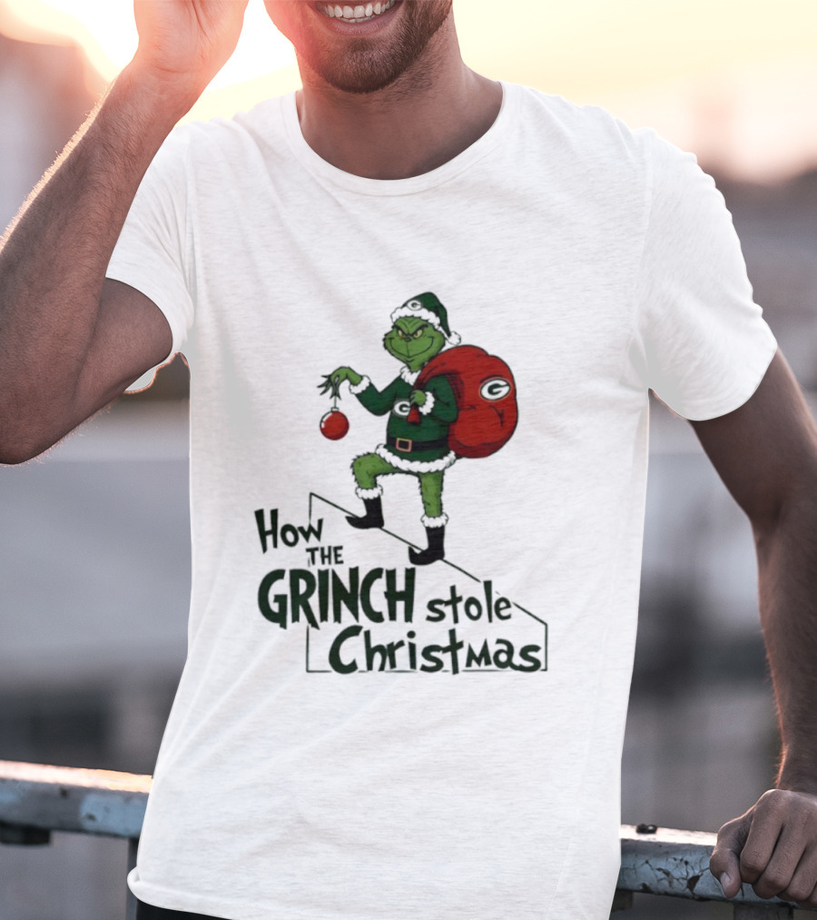 Green Bay Packers How The Grinch Stole Christmas Holiday Sweater T-Shirt