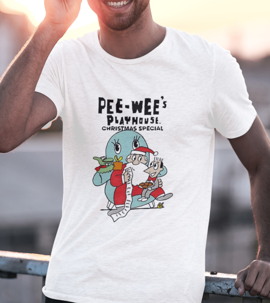 Pee-wee’s Playhouse Christmas Special Characters With Gifts T-Shirt
