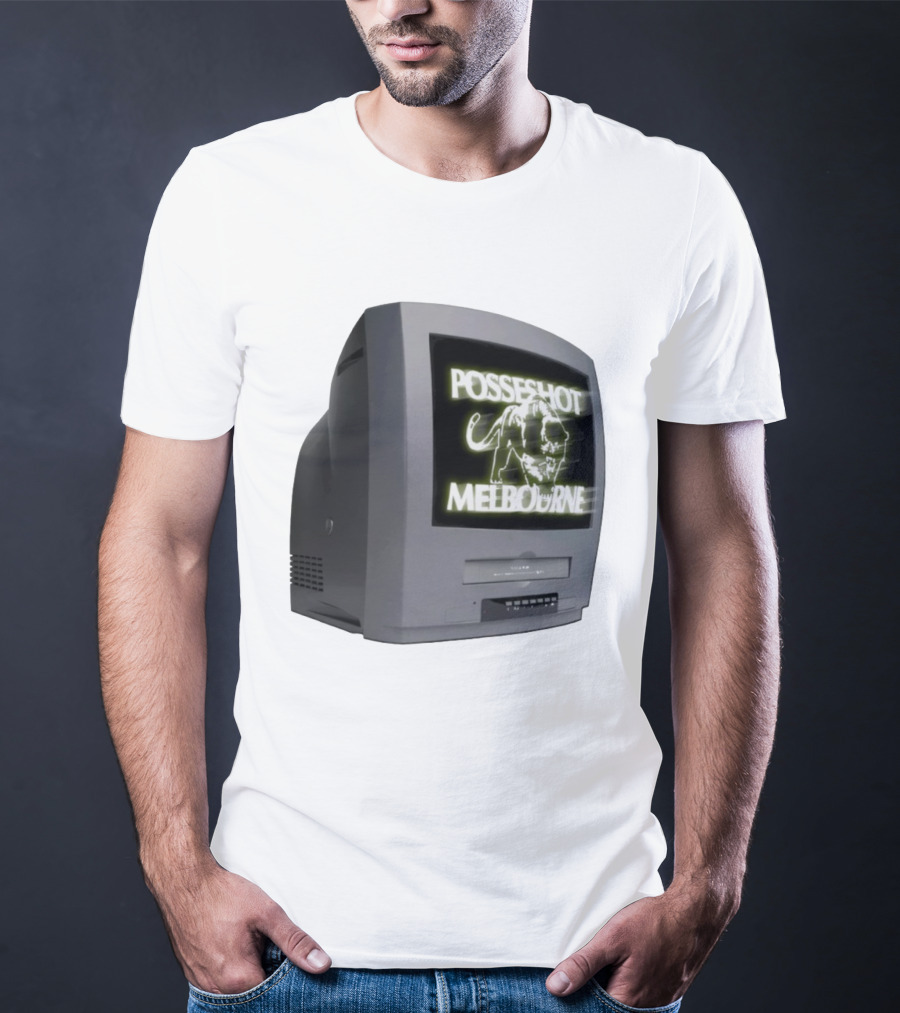 POSSESHOT Melbourne TV Glow Elephant Graphic T-Shirt