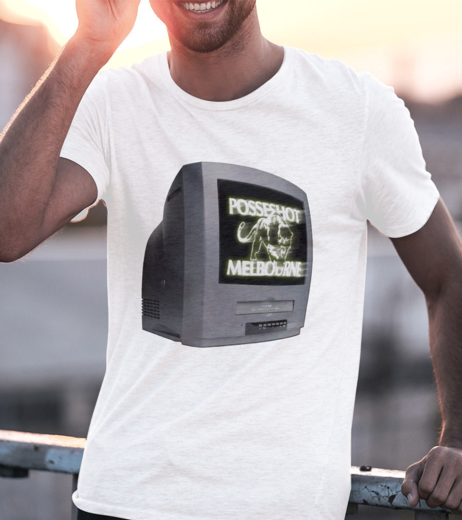 POSSESHOT Melbourne TV Glow Elephant Graphic T-Shirt