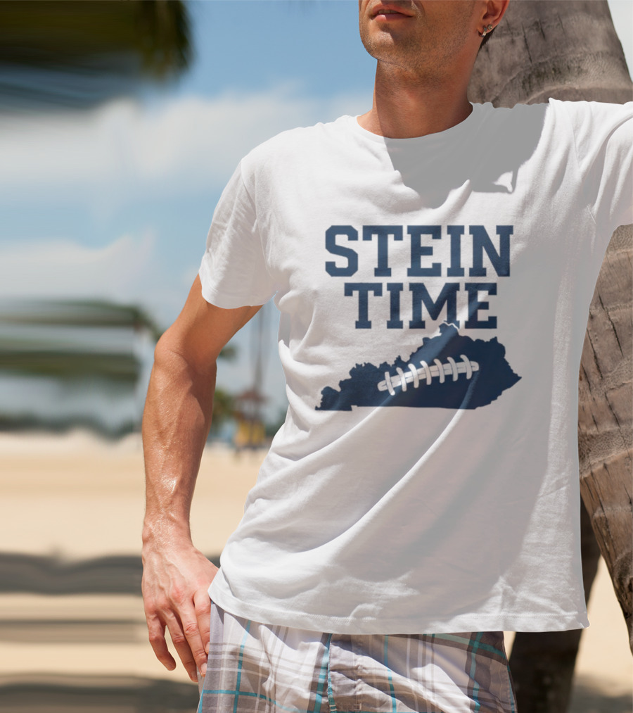 Stein Time Football State Outline T-Shirt
