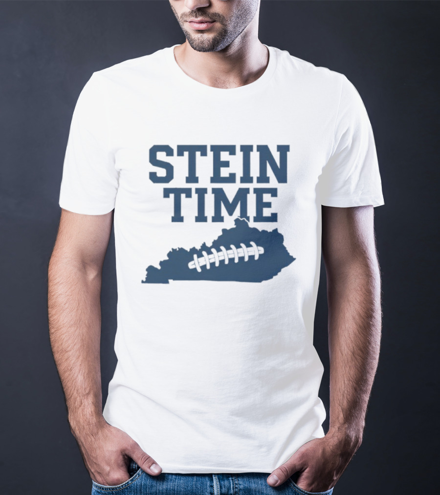 Stein Time Football State Outline T-Shirt