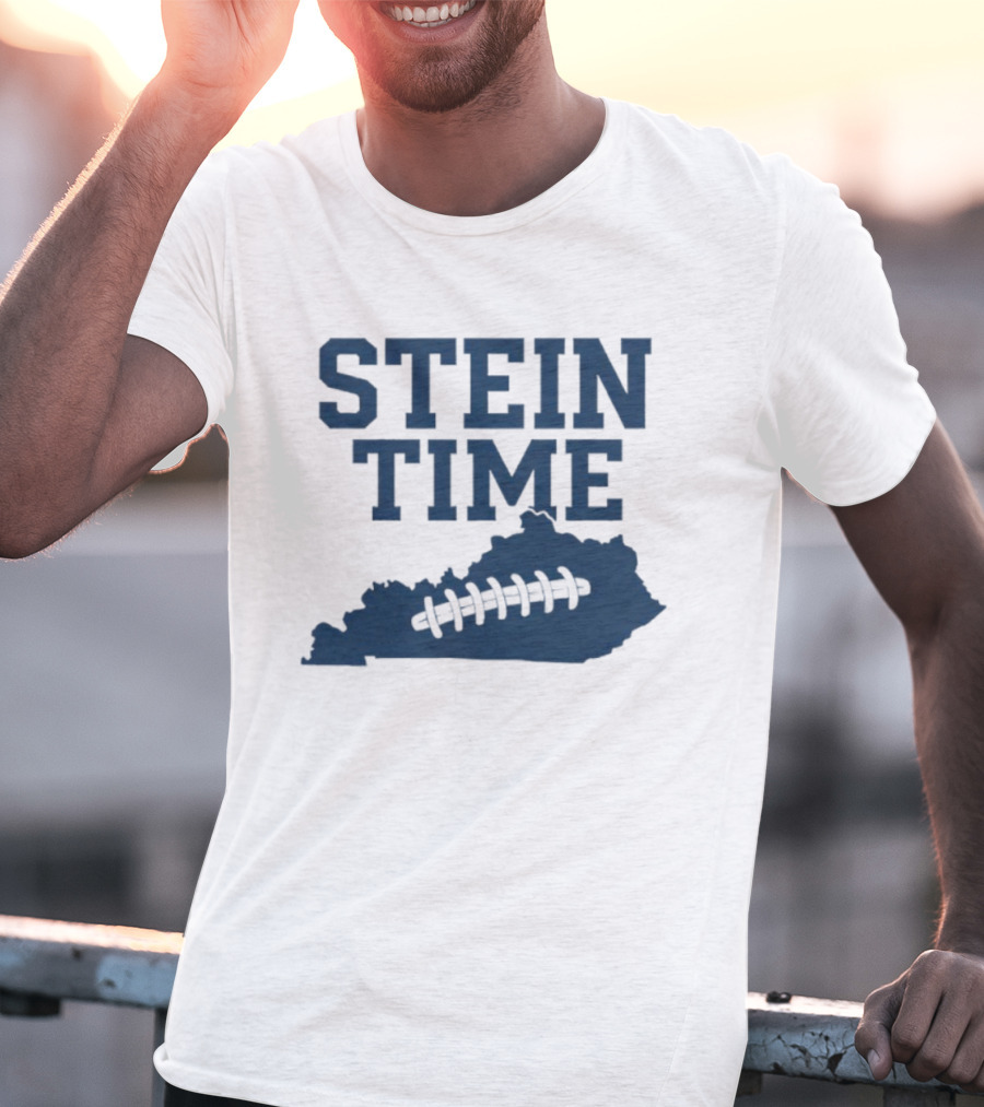 Stein Time Football State Outline T-Shirt